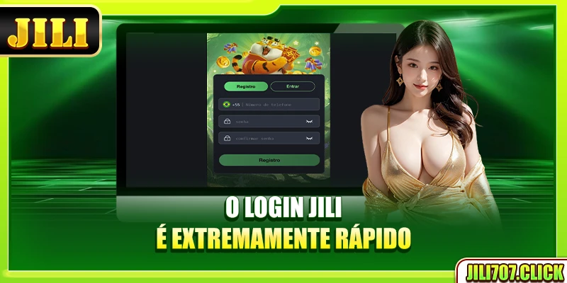 O login Jili é extremamente rápido