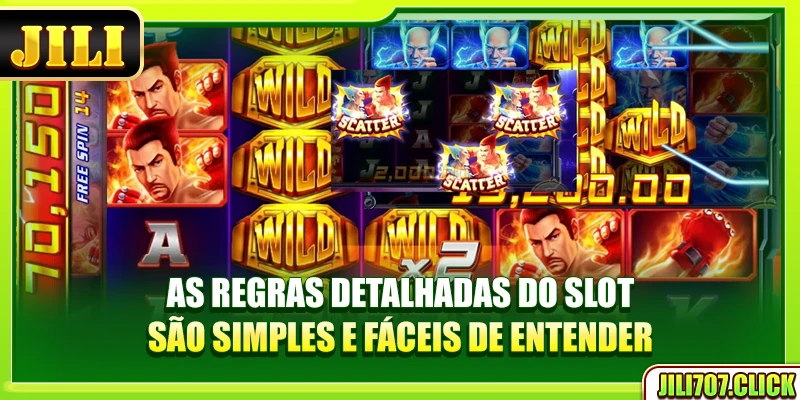 As regras detalhadas do slot são simples e fáceis de entender.