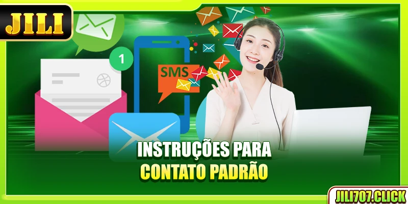 Instruções para contato padrão