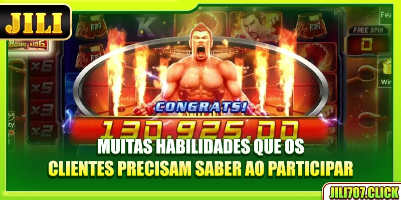 Muitas habilidades que os clientes precisam saber ao participar