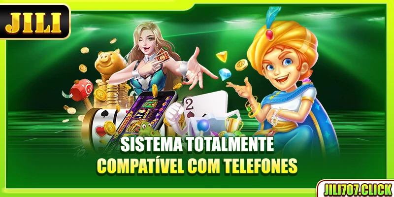 Sistema totalmente compatível com telefones