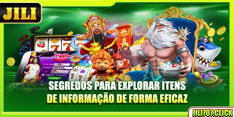 Segredos para explorar itens de informação de forma eficaz 